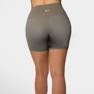 High-Rise Biker Short - Army Green
